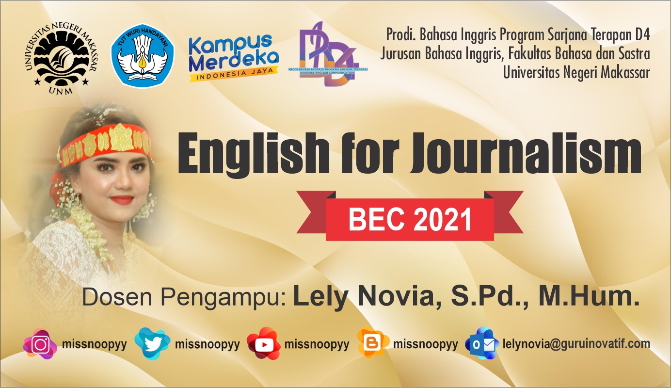 2023 Ganjil - ENGLISH FOR JOURNALISM