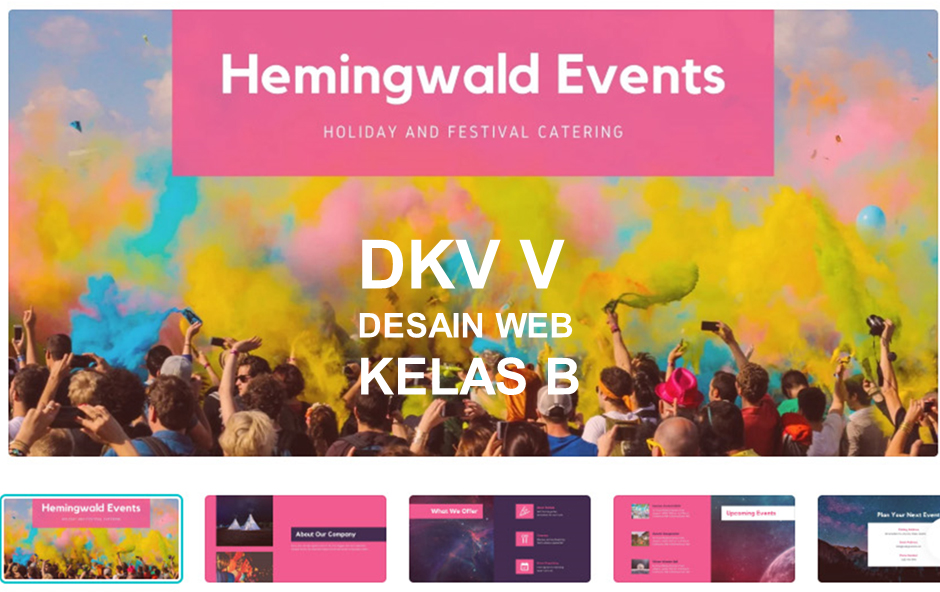 DKV V Desain Web Kelas B