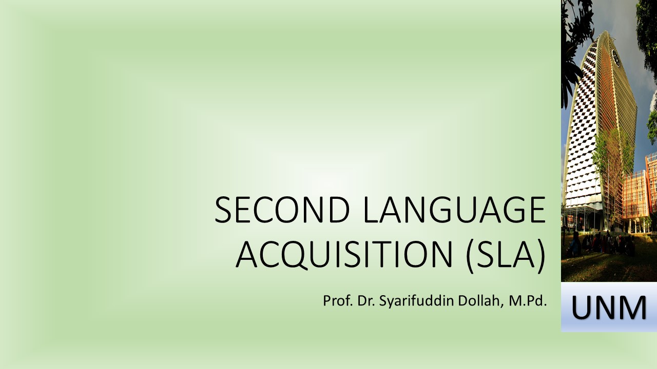 20211-SECOND LANGUAGE ACQUSITION